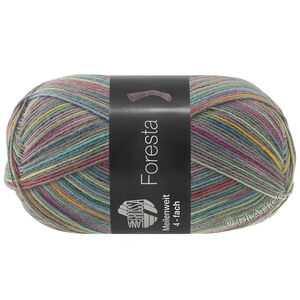 Lana Grossa MEILENWEIT 100g Foresta | 5328-Mausgrau/Opalgrün/Jade/Flieder/Rotviolett/Türkis/Senfgelb/Safrangelb/Zartgrün