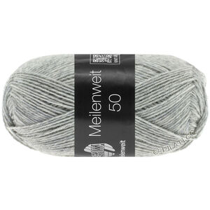 Lana Grossa MEILENWEIT 50g | 1346-Hellgrau meliert