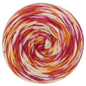 Lana Grossa MEILENWEIT 100g Merino Hand-dyed | 53-Rohweiß/Kürbisorange/Fuchsia/Sonnengelb/Anthrazit