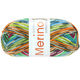 Lana Grossa MEILENWEIT 100g Merino Extrafine Meran | 2588-Weiß/Anthrazit/Orange/Limette/Türkis/Grün/Pink