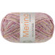 Lana Grossa MEILENWEIT 100g Merino Extrafine Mountain | 7605-Graubraun/Ecru/Grauviolett/Rotviolett/Maisgelb gestreift