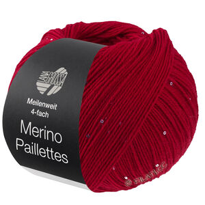 Lana Grossa MEILENWEIT 100g Merino Paillettes | 2303-Rot