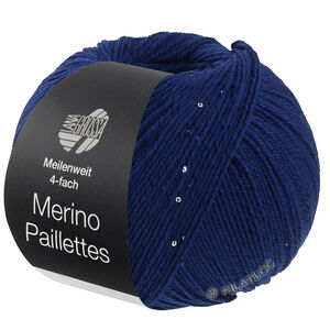 Lana Grossa MEILENWEIT 100g Merino Paillettes | 2304-Dunkelblau