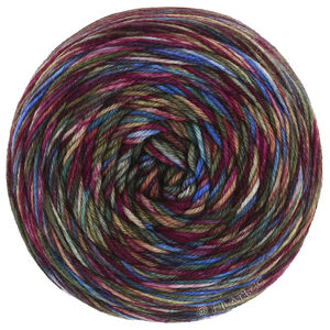 Lana Grossa MEILENWEIT 100g Sooty | 6230-Blau/Hellblau/Gelb/Dunkelrot/Pink/Olivgrün/Gelb/Ocker