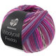 Lana Grossa MEILENWEIT 100g Woolycell Freddo | 6047-Rotviolett/Lavendel/Dunkelviolett/Fuchsia/Dunkelgrau/Rosa