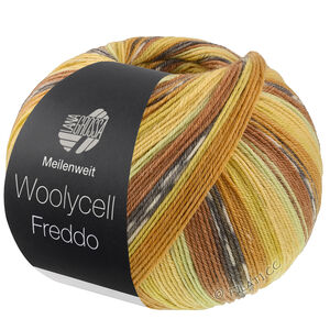 Lana Grossa MEILENWEIT 100g Woolycell Freddo | 6048-Nougat/Ocker/Senf/Wüstengelb/Kiwi/Dunkelgrau/Hellgrau
