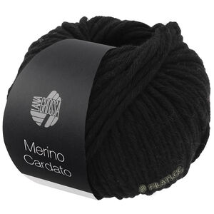 Lana Grossa MERINO CARDATO | 14-Schwarz