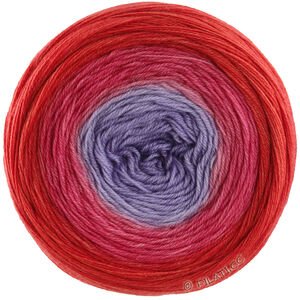Lana Grossa MERINO LACE AQUARELL | 04-Grauviolett/Himbeer/Tomatenrot