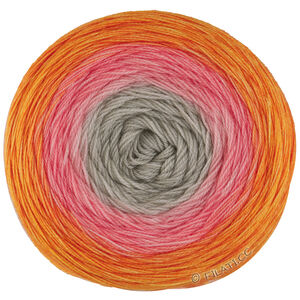 Lana Grossa MERINO LACE AQUARELL | 13-Graubeige/Lachs/Erika/Orange