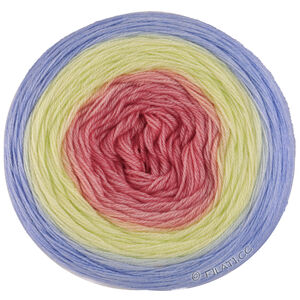 Lana Grossa MERINO LACE AQUARELL | 14-Lachs/Zitrusgelb/Hellgrau/Hellblau