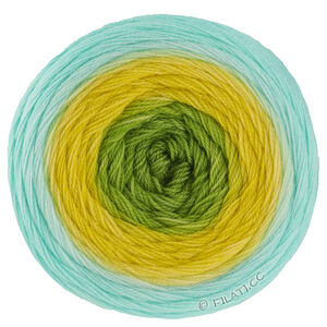 Lana Grossa MERINO LACE AQUARELL | 20-Kiwi/Leuchtendgelb/Aqua