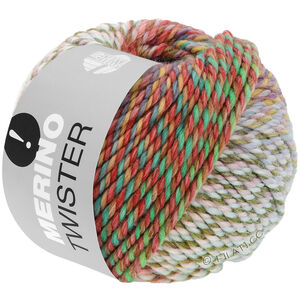 Lana Grossa MERINO TWISTER | 07-Gelbgrün/Gelb/Rosa/Petrol/Camel/Beere/Altrosa/Nougat
