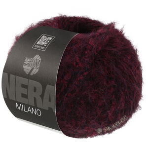 Lana Grossa MILANO (Nera) | 12-Dunkelrot/Schwarz meliert