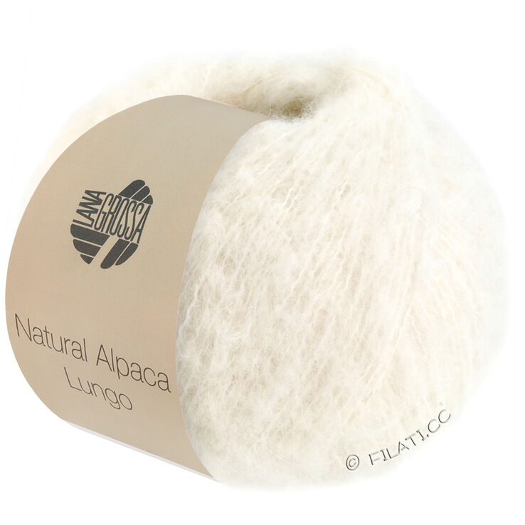 Lana Grossa NATURAL ALPACA Lungo | 01-Rohweiß