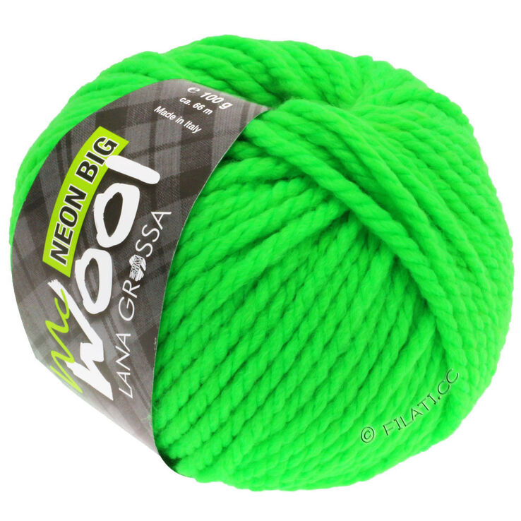 Lana Grossa NEON Big (McWool) | 501-Neongrün