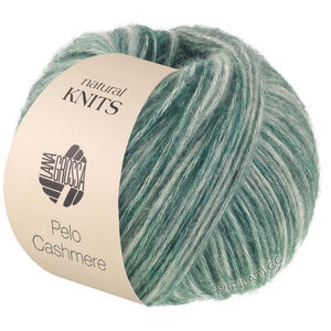 Lana Grossa PELO CASHMERE | 12-Waldgrün/Rohweiß