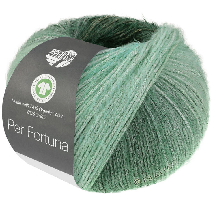 Lana Grossa PER FORTUNA DÉGRADÉ (GOTS) | 102-Graugrün/Schwarzgrün/Jade/Natur