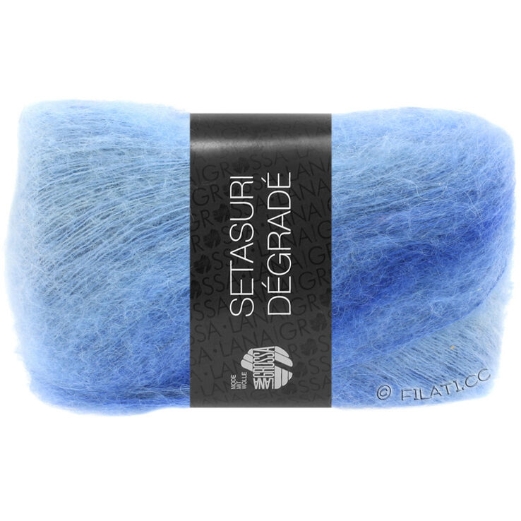 Lana Grossa SETASURI Dégradé | 101-Hellblau/Blau/Royal