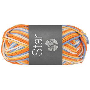 Lana Grossa STAR Print | 359-Rohweiß/Himmelblau/Gelb/Orange