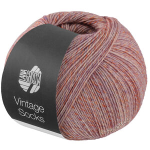 Lana Grossa Vintage Socks | 1011-Rosa meliert/Lila meliert/Apricot meliert/Blassgelb meliert