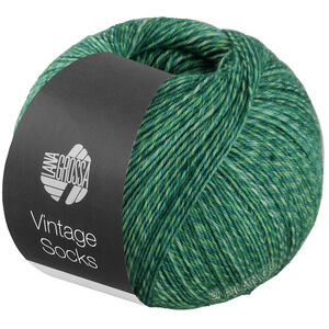 Lana Grossa Vintage Socks | 1015-Dunkelgrün meliert/Gelbgrün meliert/Petrol meliert