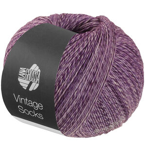 Lana Grossa Vintage Socks | 1021-Dunkelviolett/Pflaume meliert