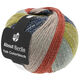 Lana Grossa MEILENWEIT 100g Yak Colorblock (ABOUT BERLIN) | 634-Taupe/Anthrazit/Senf/Mint/Ziegelrot meliert