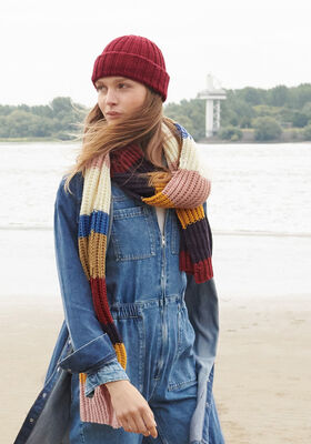 GERIPPTER RINGELSCHAL Cool Wool Big von Lana Grossa