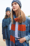 Lana Grossa ZOPFSCHAL IM COLLEGE-LOOK Cool Wool