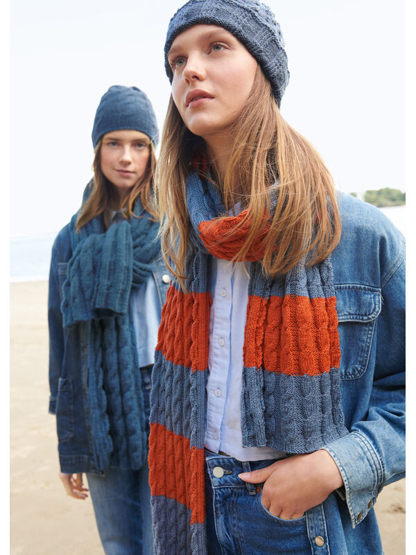 Lana Grossa ZOPFSCHAL IM COLLEGE-LOOK Cool Wool