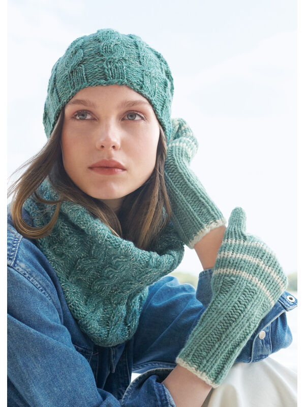 Lana Grossa GERINGELTE HANDSCHUHE Alta Moda Cashmere 16