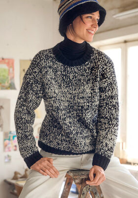 MELIERTER PULLOVER Brigitte No. 2 von Lana Grossa