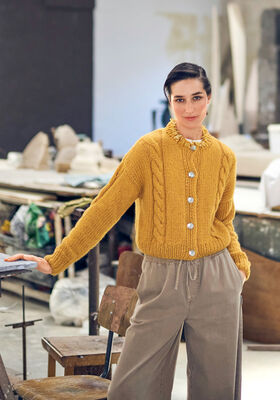 JACKE MIT ZOPFMUSTER Brigitte No. 2 von Lana Grossa