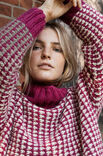 Lana Grossa PULLOVER MIT HAHNENTRITTMUSTER Brigitte No. 2