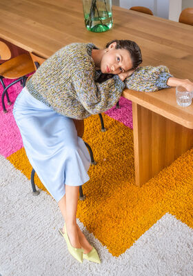 MELIERTER PULLOVER Brigitte No. 2 von Lana Grossa