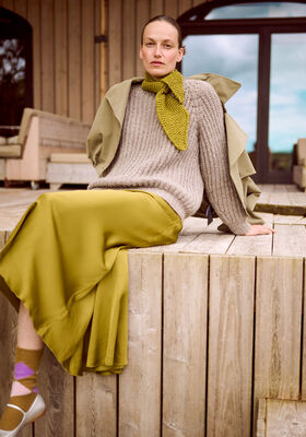 PATENT-RAGLANPULLOVER Brigitte No. 2 von Lana Grossa