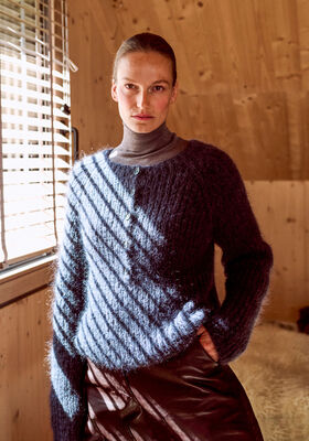 GRAUER PULLOVER Brigitte No. 3 von Lana Grossa