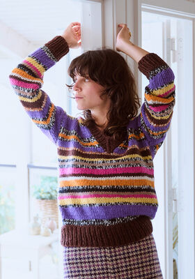 STREIFEN-PULLOVER Brigitte No. 2 & Brigitte No. 3 von Lana Grossa