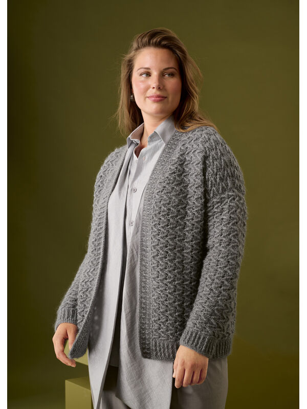 Lana Grossa CARDIGAN Brigitte Silkdream & Filo di Gio