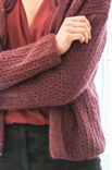 Lana Grossa JACKE IM AJOURMUSTER MIT ZOPF-BLENDE Splendid