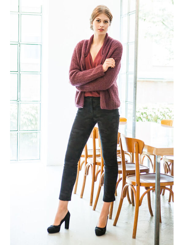 Lana Grossa JACKE IM AJOURMUSTER MIT ZOPF-BLENDE Splendid