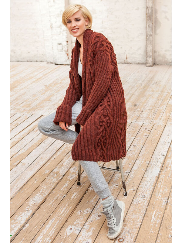 Lana Grossa RIPPEN-JACKE Alta Moda Alpaca