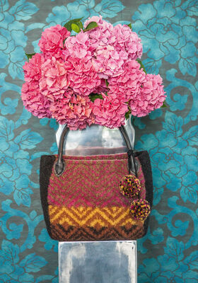 FILZTASCHE IM JACQUARD-MUSTER Feltro von Lana Grossa