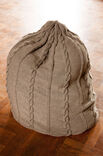 Lana Grossa SITZSACK MIT ZOPF- UND RIPPENSTREIFEN Mille II