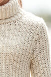 Lana Grossa ROLLKRAGENPULLI Colmo/Silkhair Paillettes