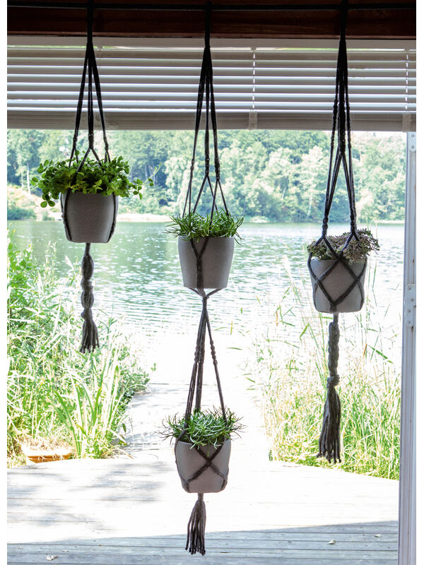 Lana Grossa BLUMENAMPELN IN MAKRAMEE-TECHNIK Mille II