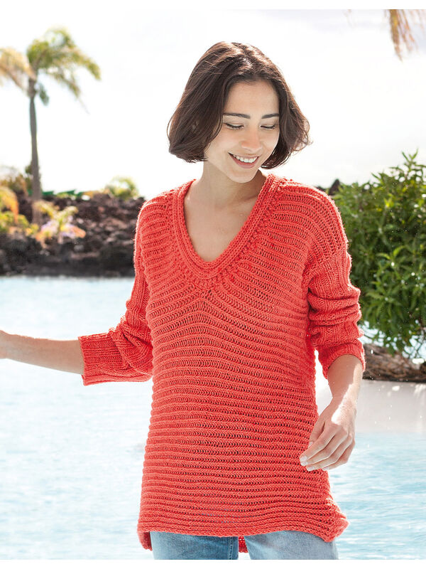 Lana Grossa PULLI MIT RIPPENMUSTER UND RIPPEN Fourseason