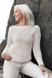 Lana Grossa RAGLANPULLI IM RIPPENMUSTER Only Cotton