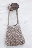 Lana Grossa HÄKELTASCHE IM NOPPENMUSTER Only Cotton/Ombra