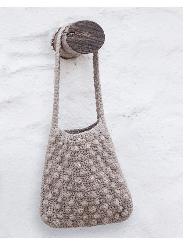 Lana Grossa HÄKELTASCHE IM NOPPENMUSTER Only Cotton/Ombra